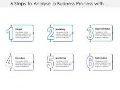 6 steps to analyse a business process with bullet points