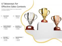 6 takeaways for effective sales contests