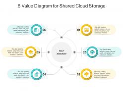 6 value diagram for shared cloud storage infographic template
