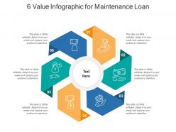 6 value for maintenance loan infographic template