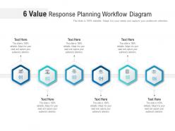 6 value response planning workflow diagram infographic template