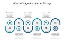 6 value stages for internet storage infographic template