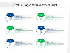 6 value stages for investment trust infographic template