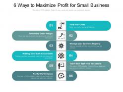 6 ways to maximize profit for small business