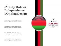 6th july malawi independence day flag design