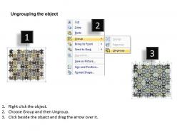 72 pieces 9x8 rectangular jigsaw puzzle matrix powerpoint templates 0812