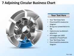 7 adjoining circular business chart powerpoint templates ppt presentation slides 812