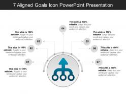 7 aligned goals icon powerpoint presentation