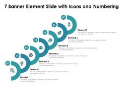 7 banner element slide with icons and numbering