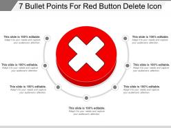 7 Bullet Points For Red Button Delete Icon
