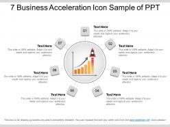 7 business acceleration icon sample of ppt