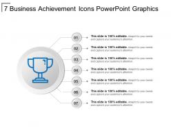 7 business achievement icons powerpoint graphics