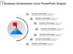 7 Business Achievement Icons Powerpoint Shapes