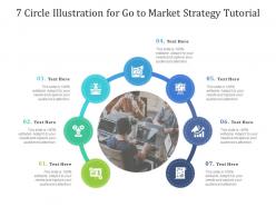 7 circle illustration for go to market strategy tutorial infographic template