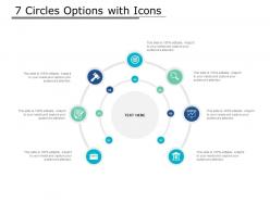 7 circles options with icons