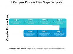 7 Complex Process Flow Steps Template PowerPoint Images