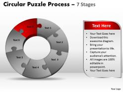 7 components circular puzzle process