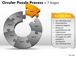 7 components diagram circular puzzle process 7