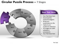 7 components diagram circular puzzle process 7