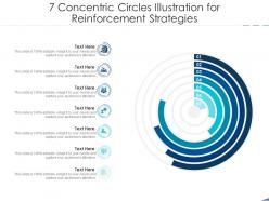 7 Concentric Circles Illustration For Reinforcement Strategies Infographic Template