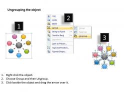 7 converging and diverging factors process flow charts networks powerpoint templates