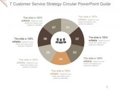 7 customer service strategy circular powerpoint guide