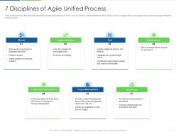 7 disciplines of agile unified process agile unified process it ppt information