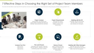 7 Effective Steps In Choosing The Right Set Of Project Team Members Culture Of Continuous Improvement