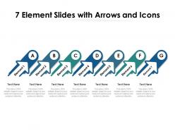 7 element slides with arrows and icons