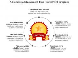 7 elements achievement icon powerpoint graphics