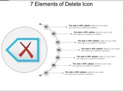 7 elements of delete icon