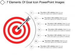 7 elements of goal icon powerpoint images