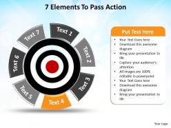 7 elements to pass action