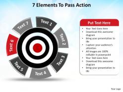 7 elements to pass action