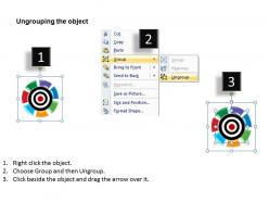 7 elements to pass action with bullseye in center powerpoint diagram templates graphics 712