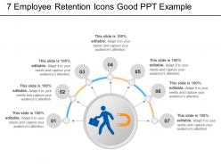 7 employee retention icons good ppt example