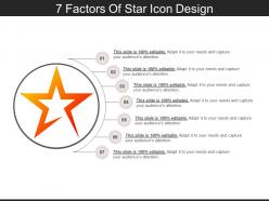 7 factors of star icon design ppt images gallery