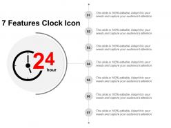 7 features clock icon presentation visual aids