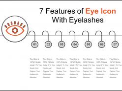 7 features of eye icon with eyelashes
