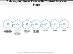 7 Hexagon Linear Flow With Control Process Steps