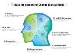7 ideas for successful change management