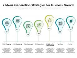 7 ideas generation strategies for business growth