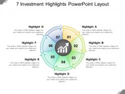 7 investment highlights powerpoint layout