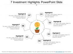 7 investment highlights powerpoint slide