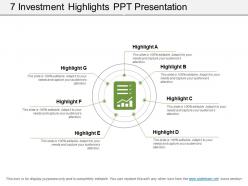 7 investment highlights ppt presentation