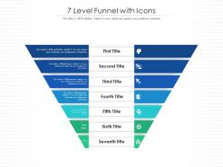 7 level funnel with icons