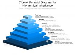 7 level pyramid diagram for hierarchical inheritance infographic template