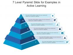 7 level pyramid slide for examples in active learning infographic template