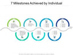 7 milestones achieved by individual