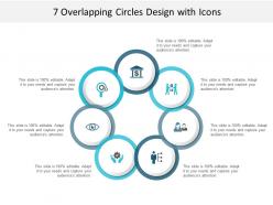 7 overlapping circles design with icons